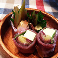ハッピーボーイママ's cooksnap of when they made 簡単おつまみ❤茗荷とチーズの生ハム巻き.