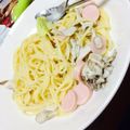 Ery7's cooksnap of when they made *キャベツとソーセージのクリームパスタ*.