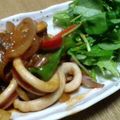 Hayukko's cooksnap of when they made 手っ取り早く・赤い【烏賊丼】あらら簡単♪.