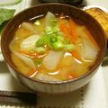 時花菜's cooksnap of when they made ちょっぴりトロ～リ★里芋のおみそ汁.
