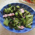 miyuki12's cooksnap of when they made 小松菜とハムとヒジキのサラダ.