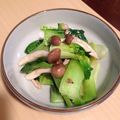 ヨｳちゃん's cooksnap of when they made チンゲン菜とぶなしめじのペペロンチーノ風.