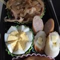 はしも☆あき's cooksnap of when they made ガッツリ男子飯♡豚のしょうが焼き弁当.