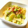 sacoママ's cooksnap of when they made そら豆＊カシューナッツのベーコン炒め.