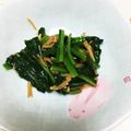 輝くくまさん's cooksnap of when they made 簡単ほうれん草なめたけあえ.
