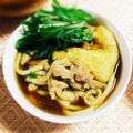 ＊かおり's cooksnap of when they made 白だしde水菜と鶏肉のシャキシャキうどん.