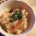 カバゴン's cooksnap of when they made 海老とマッシュルームの炊き込みピラフ.