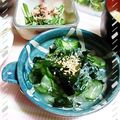 ＴＯＭＯＷＡＴ's cooksnap of when they made プチ食感☆きゅうりと若芽の辛し酢の物.