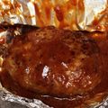 まめ39's cooksnap of when they made ☆ホイルで蒸し焼き・ハンバーグ☆.