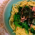 そらねこごはん's cooksnap of when they made 超手抜き！梅こぶ茶パスタ！.