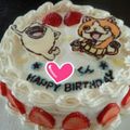 yuka0430's cooksnap of when they made 妖怪ウォッチ☆ケーキ.