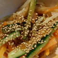 をとは's cooksnap of when they made もやしときゅうりと人参のさっぱり和え.