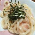 ★あちゃmama★'s cooksnap of when they made 簡単！レンジで明太子うどん.