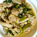カミリサF's cooksnap of when they made 5分でできる！豚肉としめじの卵とじ☆.