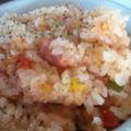 hinato母's cooksnap of when they made ✿炊飯器でトマト炊きご飯✿.