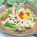 岡山県料理サークルちゃお〜's cooksnap of when they made 蓮根とベーコンのガーリック炒め.