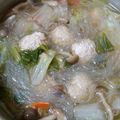豚メイシ's cooksnap of when they made ボリュームたっぷり☆白菜と鶏団子のスープ.
