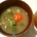 knoflook's cooksnap of when they made お味噌汁★オクラとプチトマトのお味噌汁.