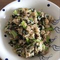 クックQ2QMQY☆'s cooksnap of when they made 挽肉と小松菜の焼き飯.