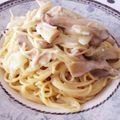 ☆SNOOPYさん☆'s cooksnap of when they made 牛乳で簡単☆きのこのクリームパスタ♫.