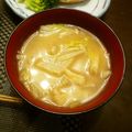 文蔵子's cooksnap of when they made 体ポカポカ☆白菜とえのきの味噌汁.
