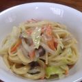 ゴリラちょっぷ's cooksnap of when they made 春キャベツとベーコンのクリームパスタ.