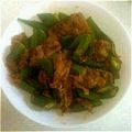 ゆうじりくママ's cooksnap of when they made オクラ入り★簡単豚の生姜焼き★.