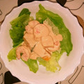 すぎやまれいこ's cooksnap of when they made エビとかぼちゃのオーロラソース和え.