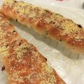sunita's cooksnap of when they made 手ごね！セサミ＆サラミの三つ編みパン☆.