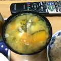 ともぱんたから's cooksnap of when they made かぼちゃ、かいわれ菜、油揚げの味噌汁.