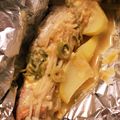 はちくま's cooksnap of when they made 鮭ときのこの★コロポテ味噌マヨホイル焼き.