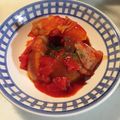 クック4BA9C3☆'s cooksnap of when they made おかずになるりんごのベーコン巻きトマト煮.