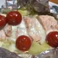 haru爛漫☆'s cooksnap of when they made 鮭のチーズホイル焼き.