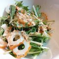 いしまいﾁｬﾝ's cooksnap of when they made 鰹節余ってる？？水菜とちくわの簡単サラダ.