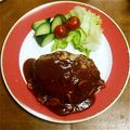 桃桜❤'s cooksnap of when they made 肉汁ジューシー☆ハンバーグ.