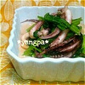 yangpa's cooksnap of when they made イカ下足と小松菜のオイマヨ炒め♩.