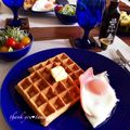 まんまるたまご's cooksnap of when they made 混ぜて焼くだけ☆アメリカンワッフル.
