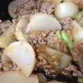 t104's cooksnap of when they made カブ挽肉あんかけ.