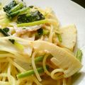 nisanmaru's cooksnap of when they made 筍とベーコン菜の花のレモンクリームパスタ.