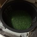 みぶ菜's cooksnap of when they made 炊飯器で作るほうれん草の蒸しパンケーキ.