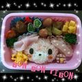 PYONx2's cooksnap of when they made 幼稚園 キャラ弁*ぼんぼんりぼん.