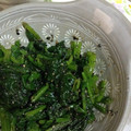 オユオユ's cooksnap of when they made 菜の花のたっぷり黒胡麻和え.