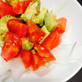 なつあついなつ's cooksnap of when they made アボカドと新玉ねぎのわさび醤油和え.