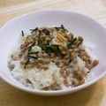 YUZVIO's cooksnap of when they made 豆乳でふわとろ納豆♡お茶づけの素がけ.