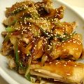 chakoママ's cooksnap of when they made ネギ～～な手羽中♪コチュジャン炒め.