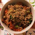 yumipoyos's cooksnap of when they made 豚ミンチとキムチのどんぶり.