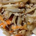 スオ＠修行中's cooksnap of when they made 豚肉入りきんぴらごぼう♪(お弁当にも！).