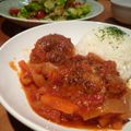 gakoちゃん's cooksnap of when they made 我が家の行事に♥煮込みハンバーグ♥.