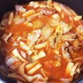 ゆでたまごの達人's cooksnap of when they made イタリア～ンな豚キムチトマト鍋♪.