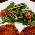 白椿あんころもち's cooksnap of when they made 水菜とトマトの簡単サラダ☆.